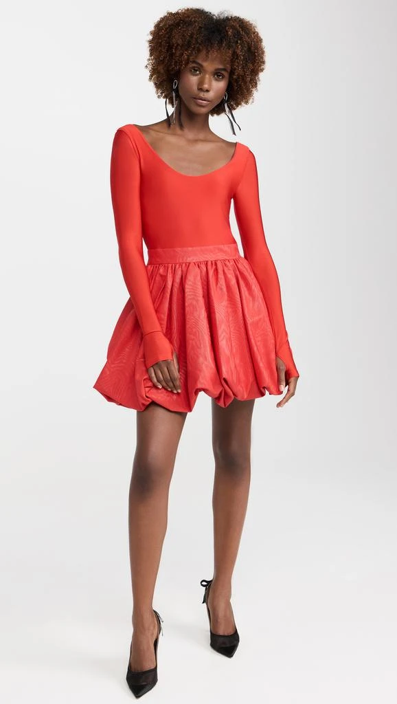 Alice + Olivia Chara Ballet Bubble Hem Mini Dress 4