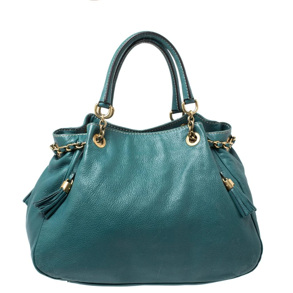 Dolce & Gabbana Dolce & Gabbana Green Leather Miss Charlotte Satchel 4