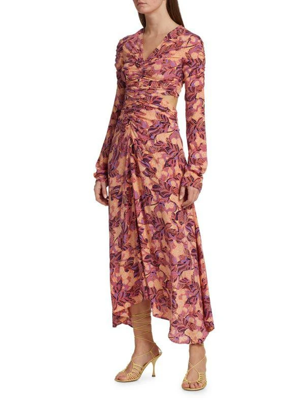 A.L.C. Mona Ruched Midi Dress 3
