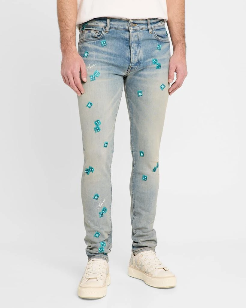 AMIRI Men's Dice Skinny Jeans 4
