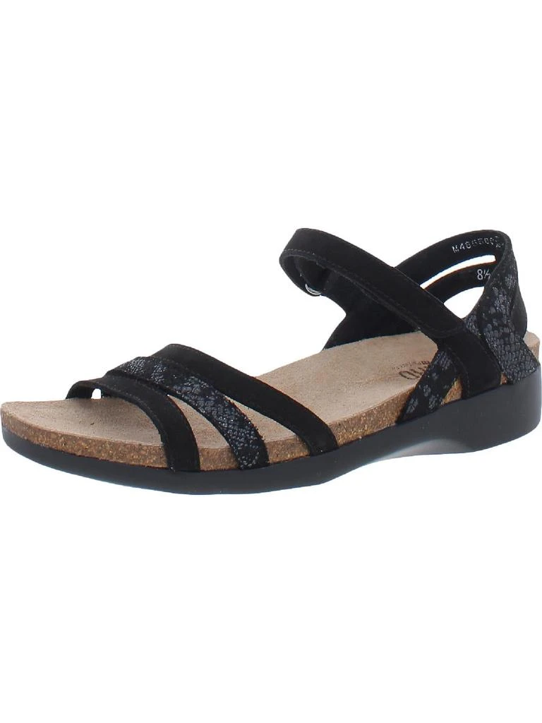 Munro Summer Womens Leather Shimmer Footbed Sandals 6