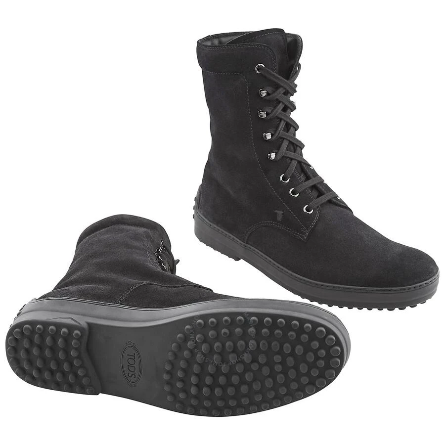 Tod's Men's Black Winter Lace Up Ankle Boots 2