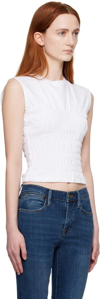 FRAME White Smocked Tank Top 2