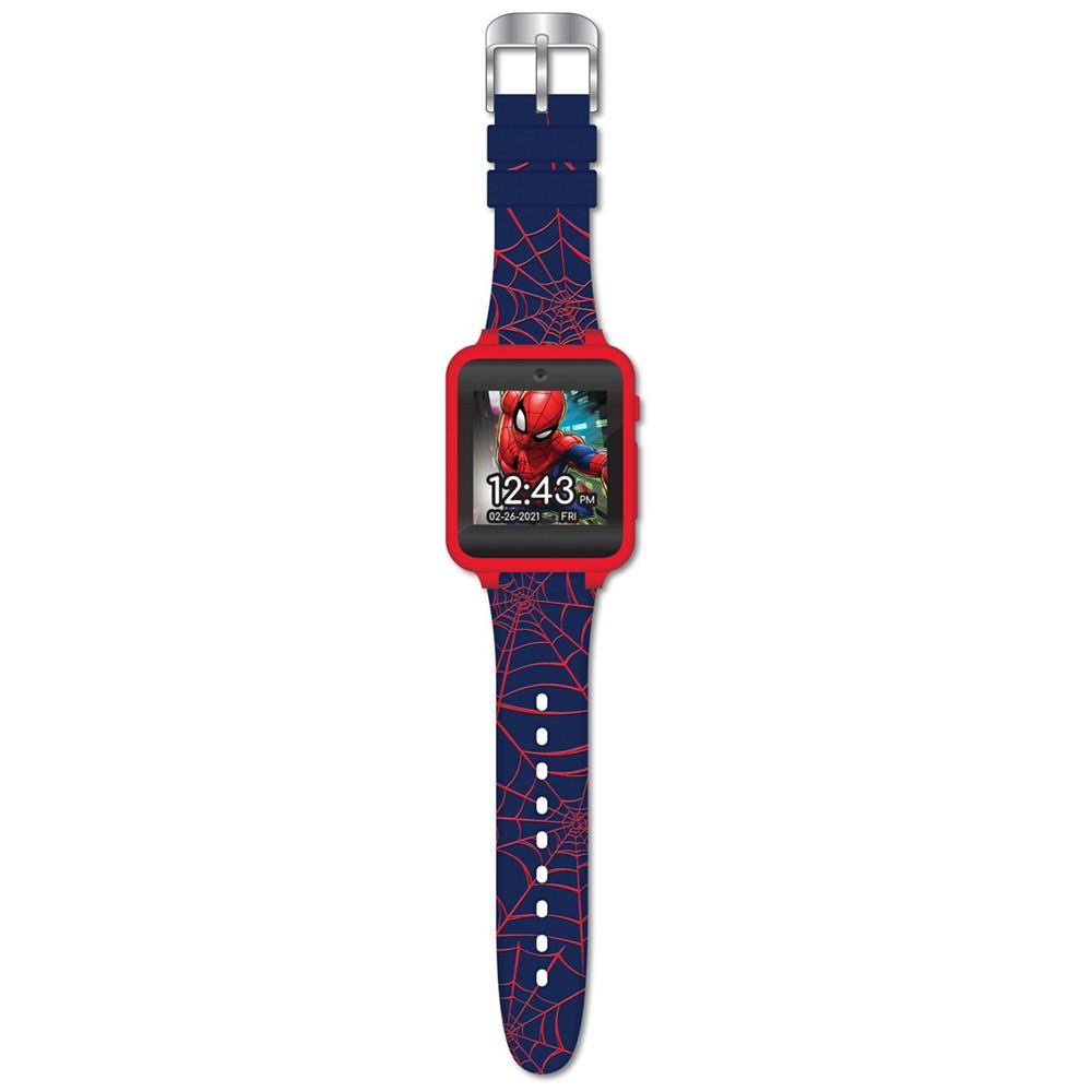 Accutime Kid's Spiderman Black Silicone Strap Smart Watch 46x41mm