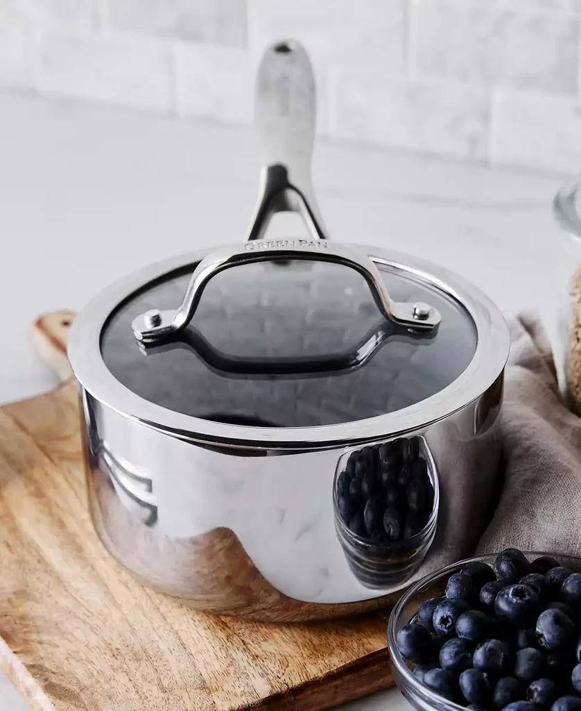 Greenpan Valencia Pro Stainless Steel 1.66-Qt. Saucepan with Lid 3