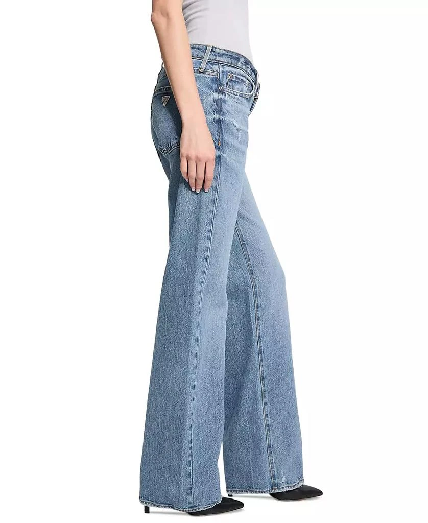 GUESS Women's Low-Rise Slouchy-Fit Wide-Leg Jeans 2