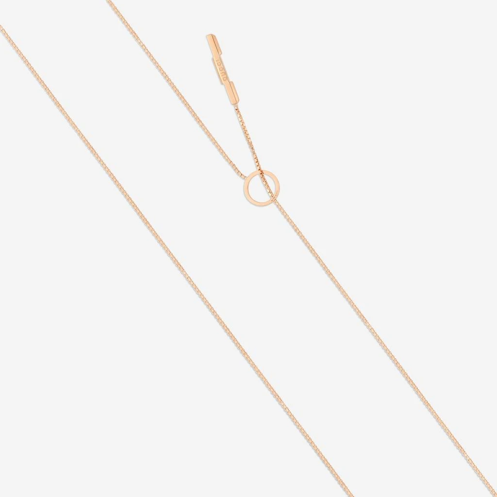 Gucci Gucci Link to Love 18K Rose Gold Lariat Necklace YBB66211000200U-copy 3