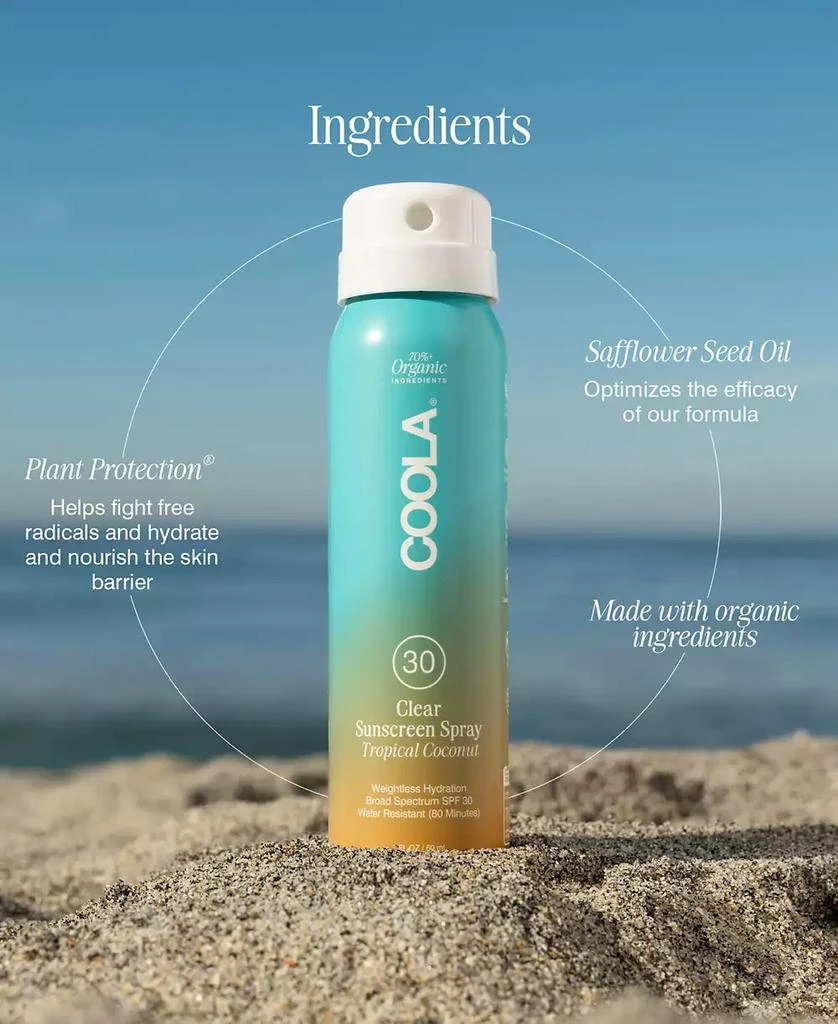Coola Clear Sunscreen Spray SPF 30 - Tropical Coconut, 2 oz. 4