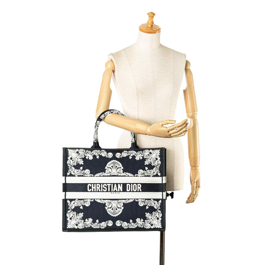 Dior Dior Navy Blue/White Large Cornely Book Tote 10