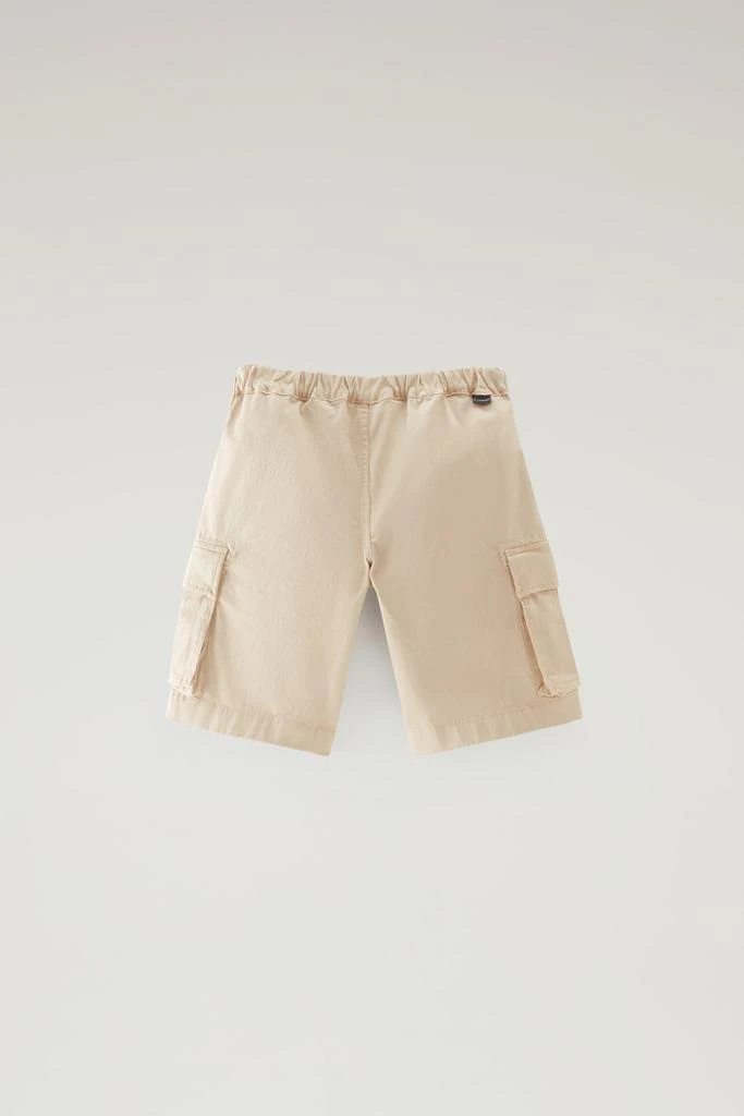 Woolrich Boys' Garment-Dyed Cargo Shorts in Stretch Cotton - Boys - Beige 2