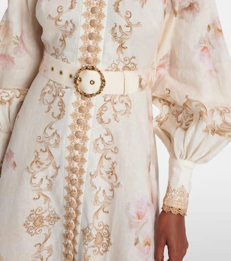 Zimmermann Hypnotic printed linen shirt dress 5