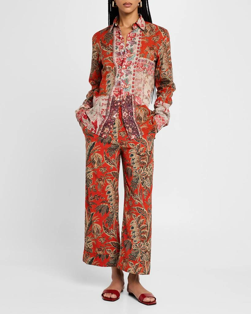 Pierre-louis Mascia Floral-Print Cotton Top 2