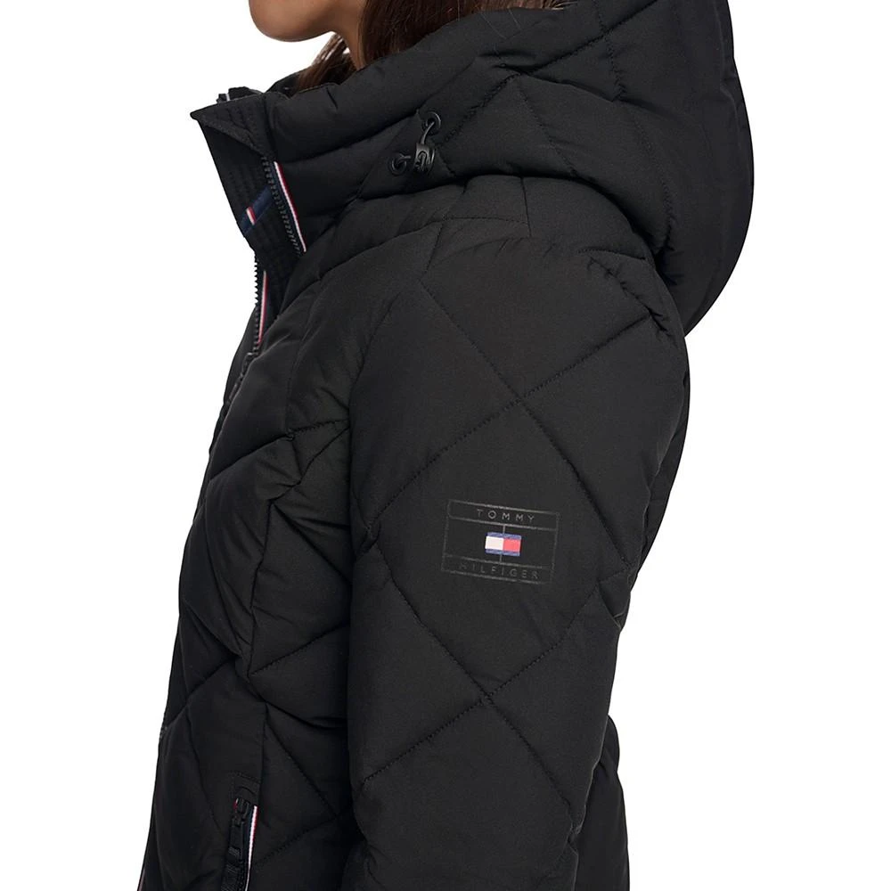 Tommy Hilfiger Women's Diamond Quilted Hooded Packable Puffer Coat, Created for Macy's 4