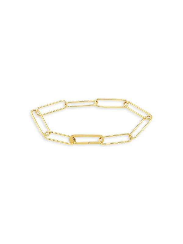 Saks Fifth Avenue 14K Yellow Gold Paperclip Bracelet 1