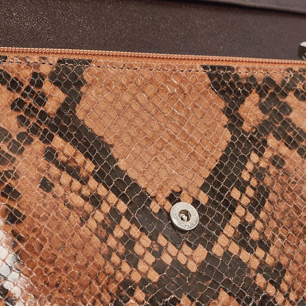Longchamp Longchamp Multicolor Snakeskin Embossed Leather Continental Wallet 10