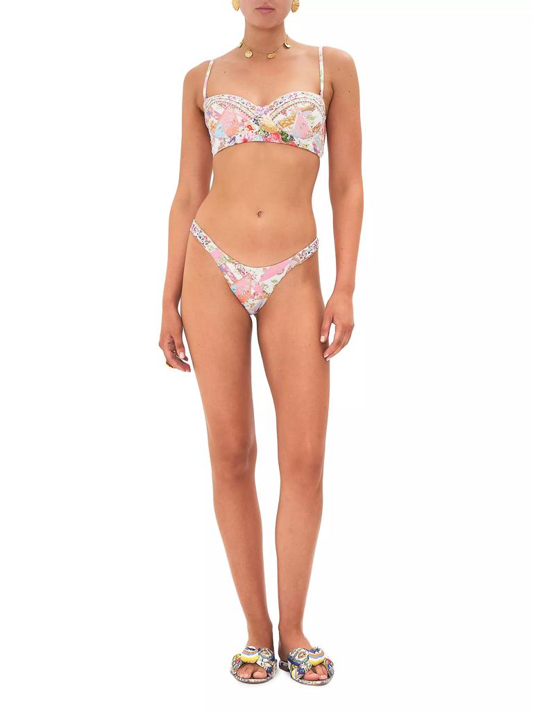 Camilla Floral Low-Waist Bikini Bottom