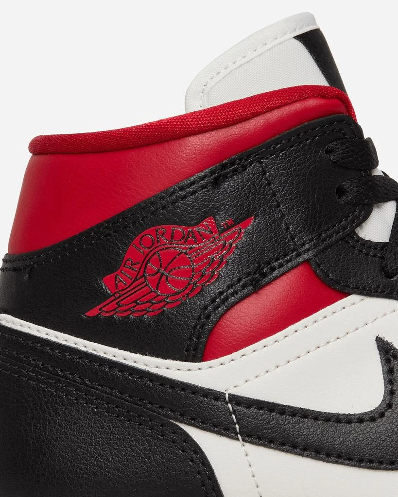 Nike Jordan WMNS Air Jordan 1 Mid Sneakers Black / Gym Red 7