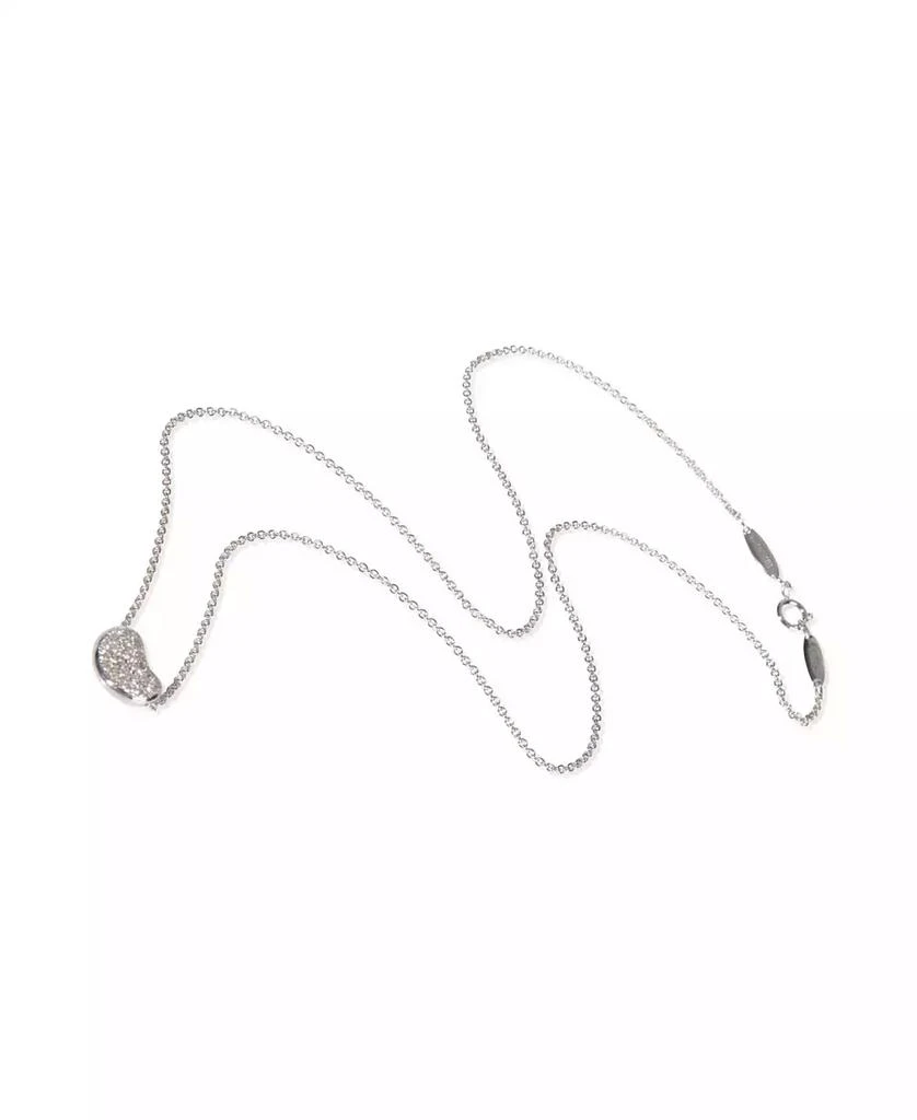 Pre-Owned Tiffany 
Co Platinum Diamond Elsa Peretti Bean Pendant 2