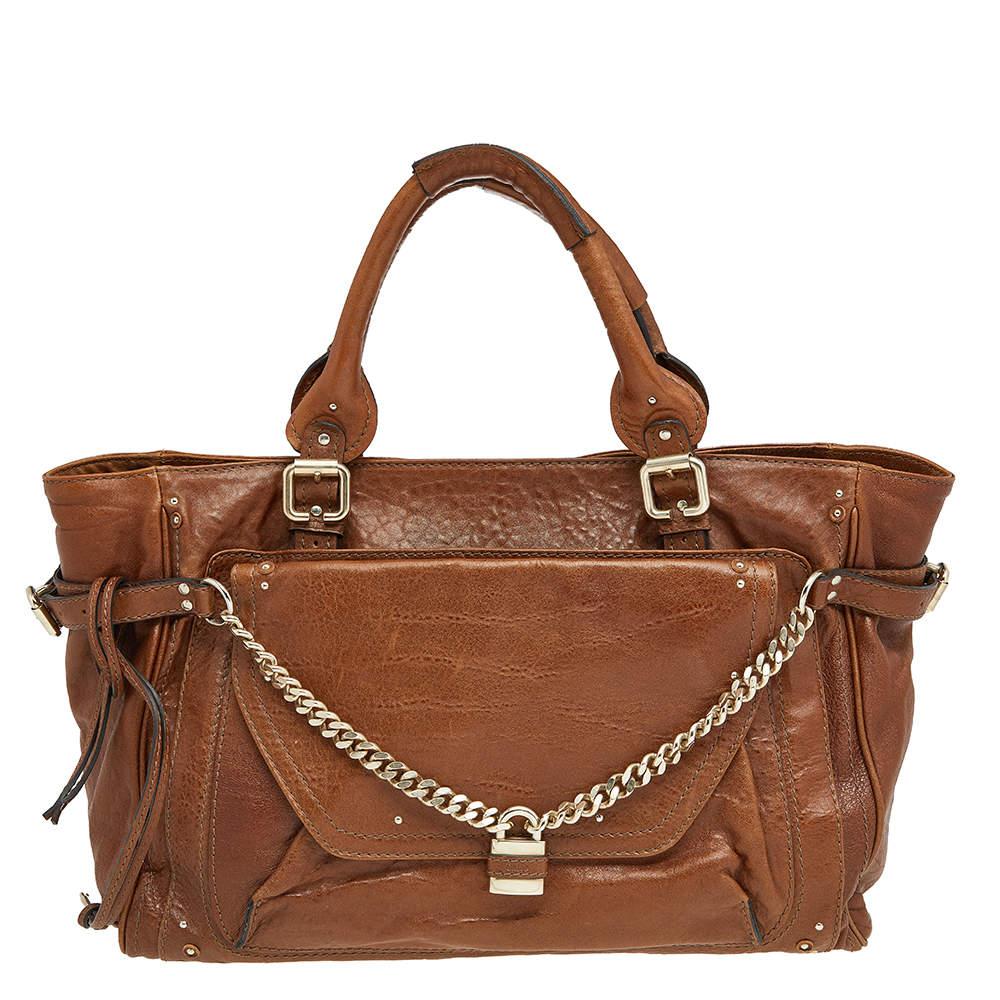 Chloe Chloe Brown Leather Paddington Capsule Tote