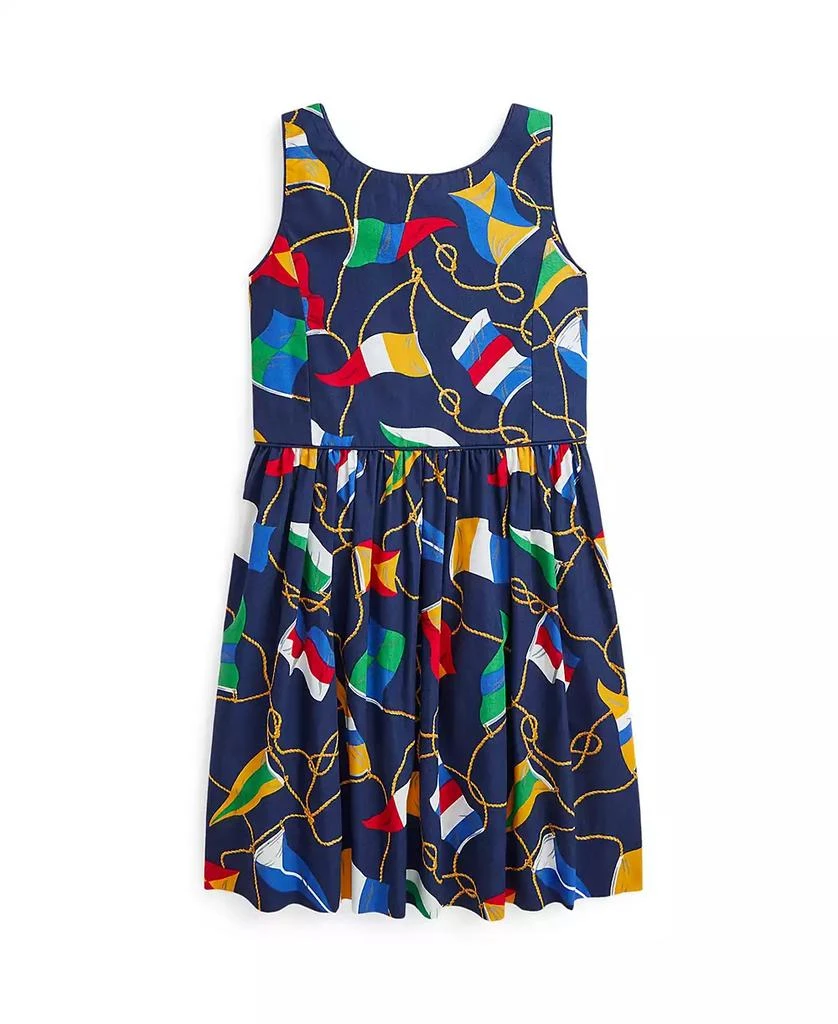Ralph Lauren Toddler and Little Girls Nautical-Flag Cotton Poplin Dress 1