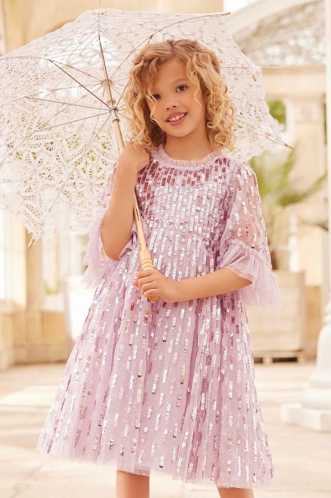 fitted lace wedding dress Purple Tulle On Velvet Ball Gown Needle & Thread Embroidered Exclusive main image 1