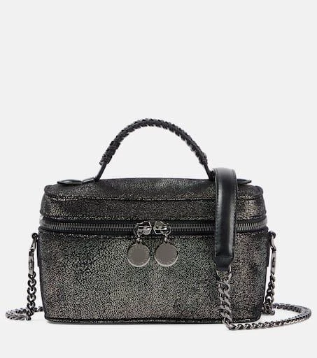 Stella McCartney Falabella Mini metallic faux leather tote bag 1