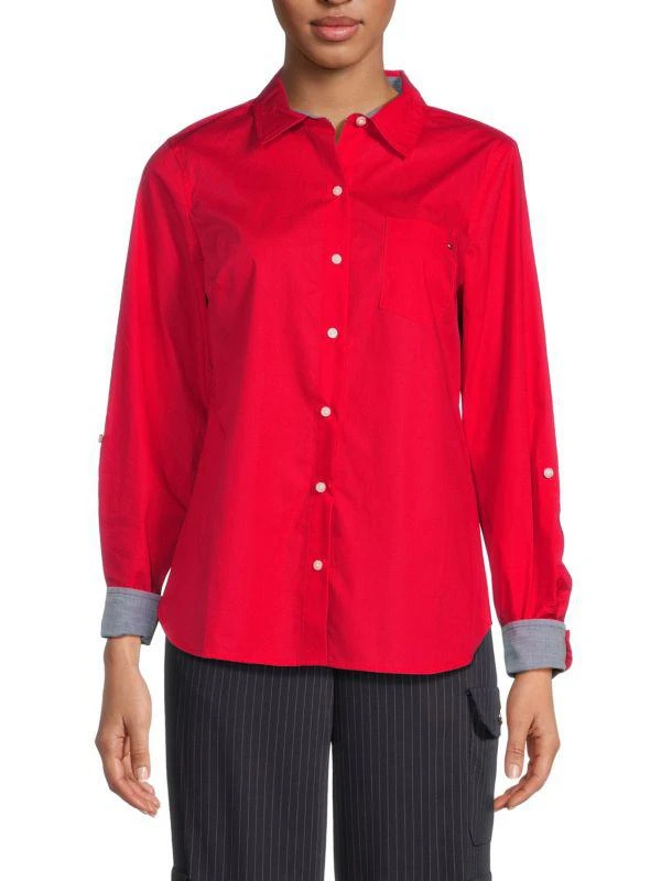 Tommy Hilfiger Roll-Tab Button Down Shirt 4
