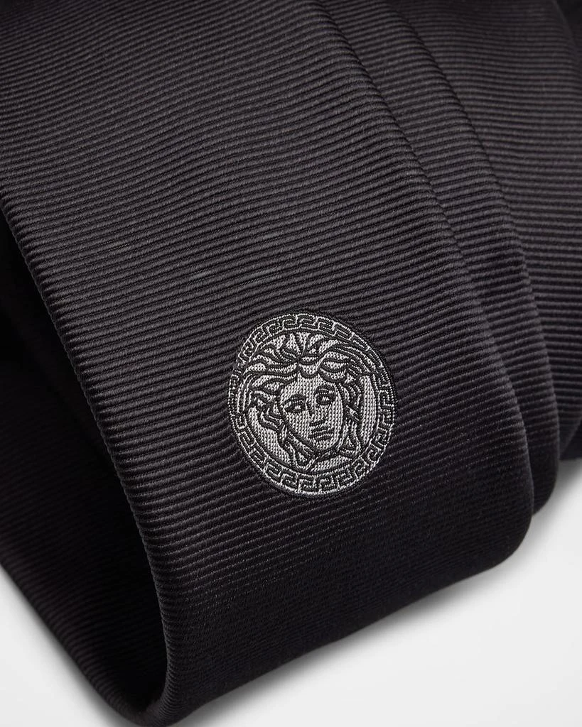 Versace Men
s Embroidered Medusa Silk Tie 3