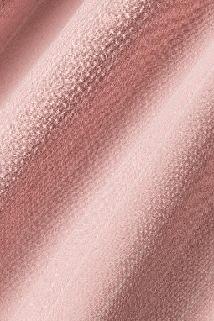 Alo Pinstripe Daylight Button Down Long Sleeve - Pink Quartz/Ivory
