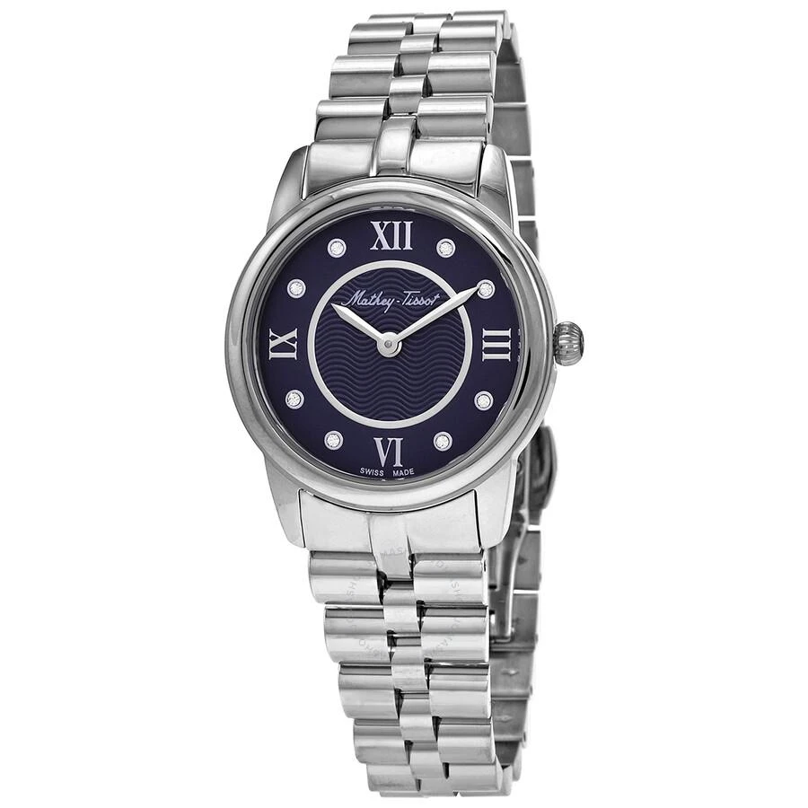 Mathey-Tissot Open Box - Mathey-Tissot Artemis Quartz Crystal Blue Dial Ladies Watch D1086ABU 1