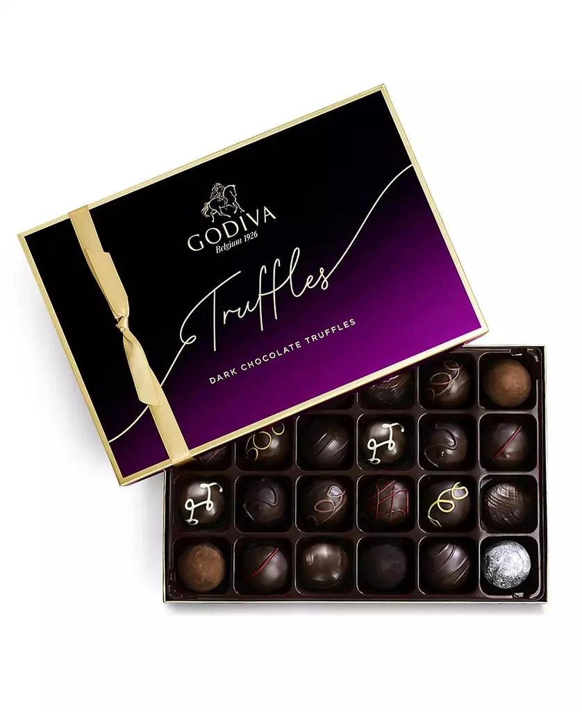 Godiva Dark Truffles Gift Box, 24 Piece 3