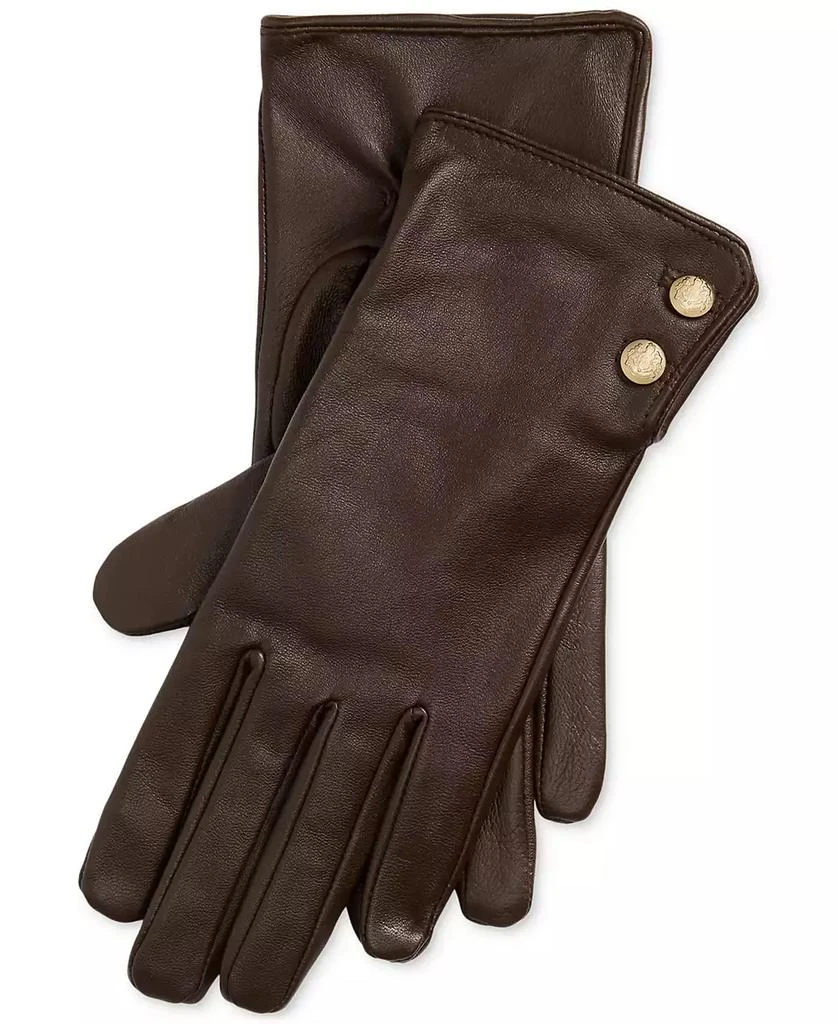 Ralph Lauren Women's Leather Touchscreen Gloves 2