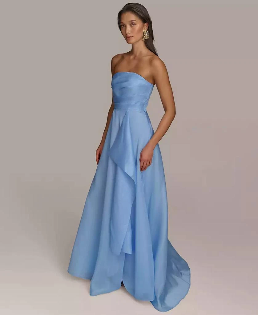Donna Karan Women's Ruched Strapless Gown 2