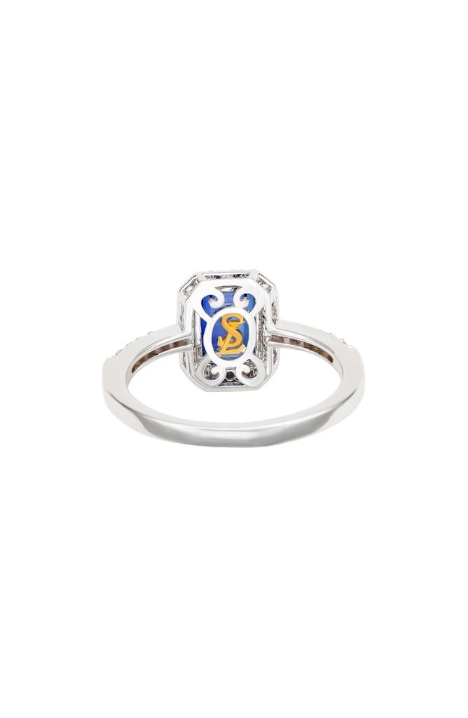 Suzy Levian Emerald Cut Sapphire Ring 2