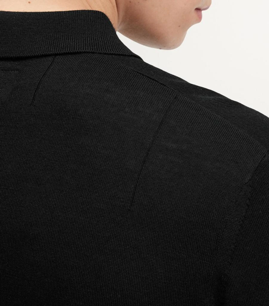 ALL SAINTS Merino Wool Mode Polo Shirt 5
