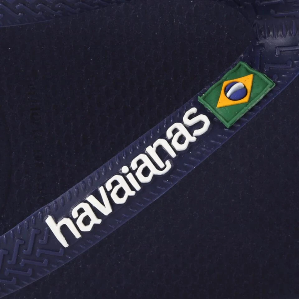 Havaianas HAVAIANAS MEN'S BRASIL LOGO FLIP FLOPS - NAVY BLUE 3