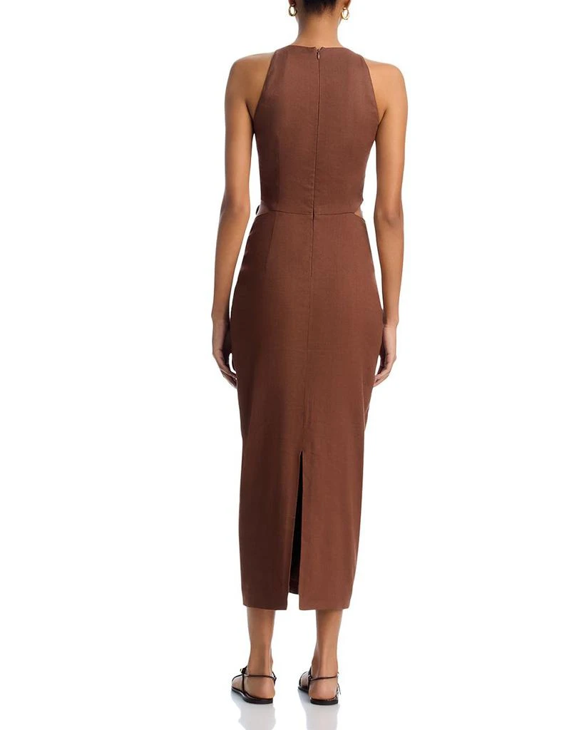 brown belt black dress Thin Brown Belt w/ Brass Buckle