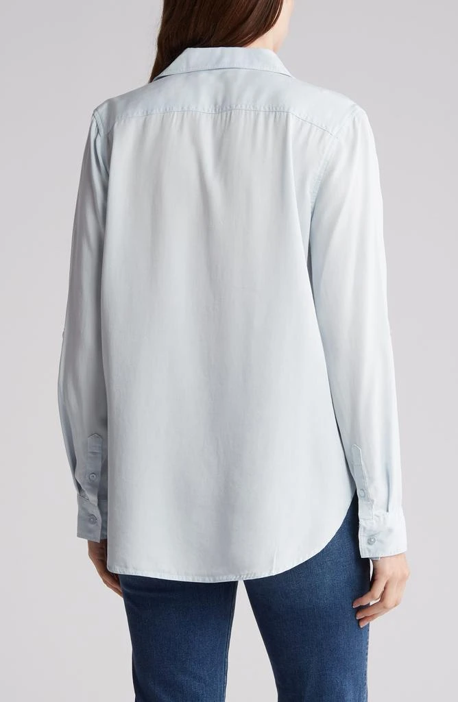 ELIE ELIE TAHARI Tencel® Button-Down Flap Pocket Shirt 2