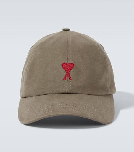 AMI Ami De Cœur cotton gabardine baseball cap