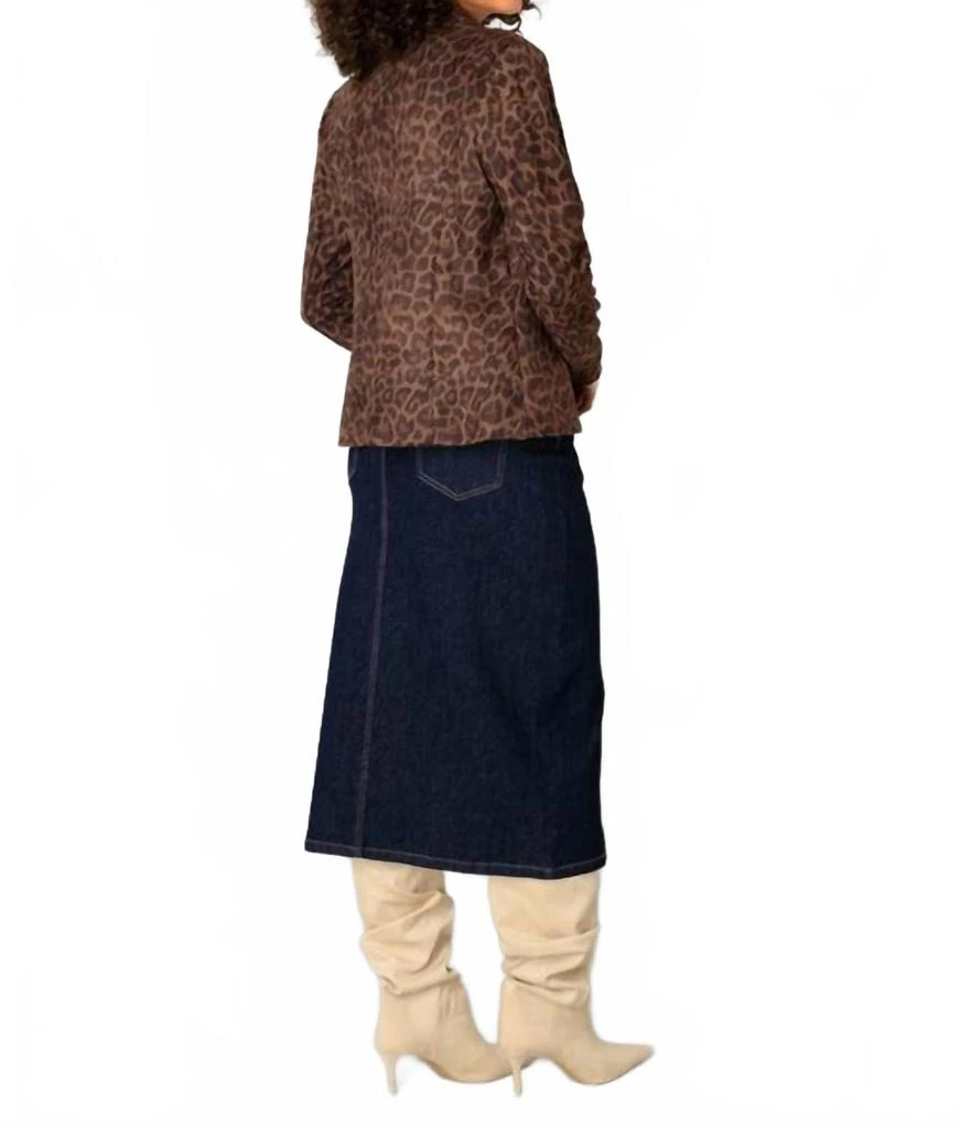 yest Clarissa Blazer In Multi Leopard 2