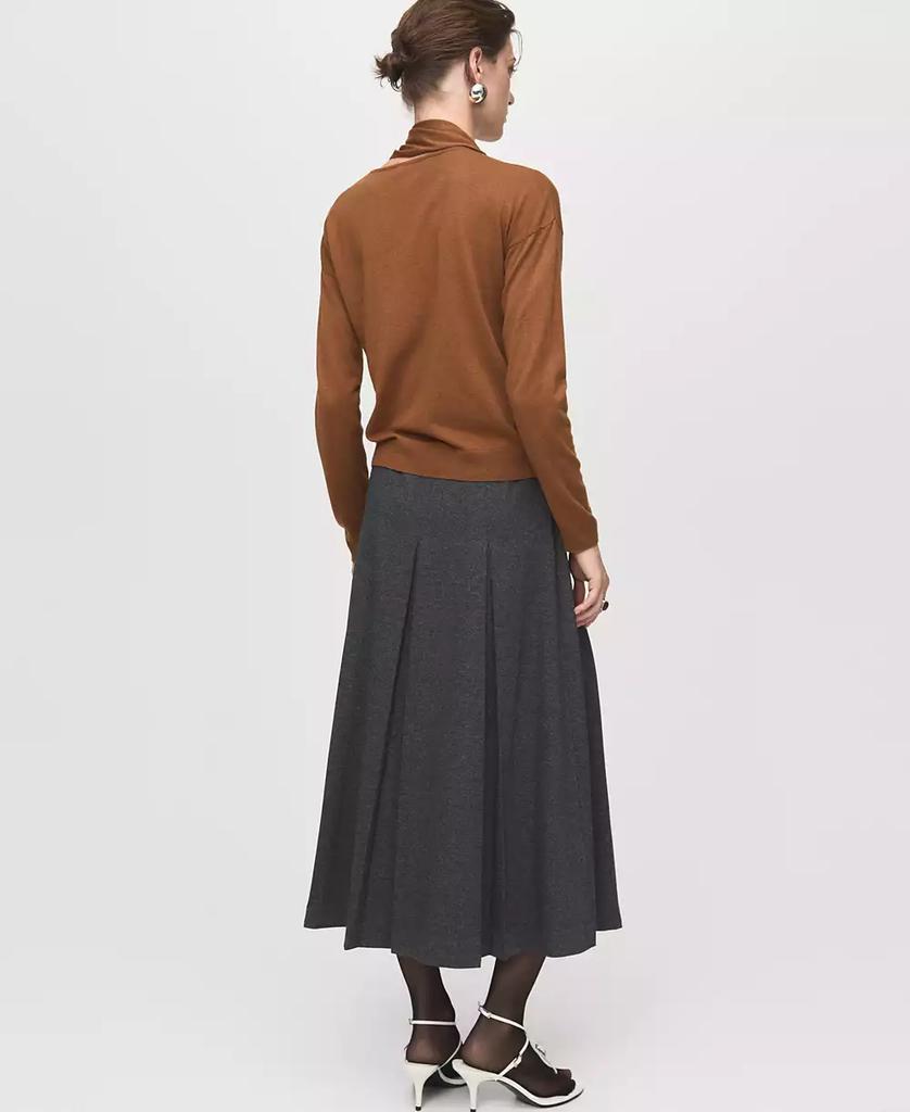 Mango Women's Scarf Fine-Knit Sweater