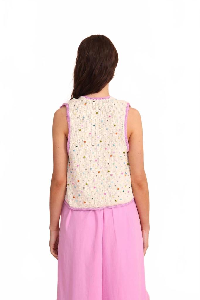 Vero Alfie Doll Vest In Ecru