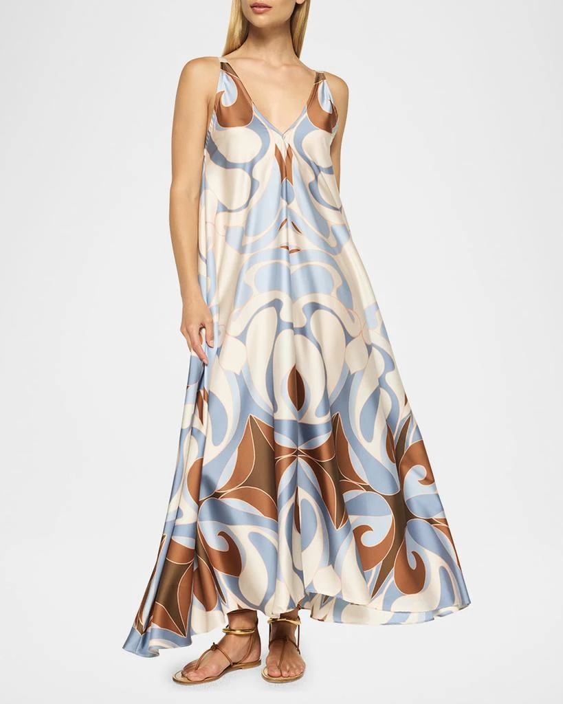 MISA Notta Satin Maxi Dress 2