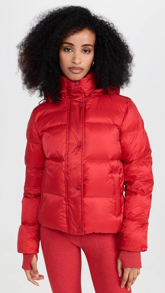 Beyond yoga Big Cozy Hooded Puffer Jacket 6