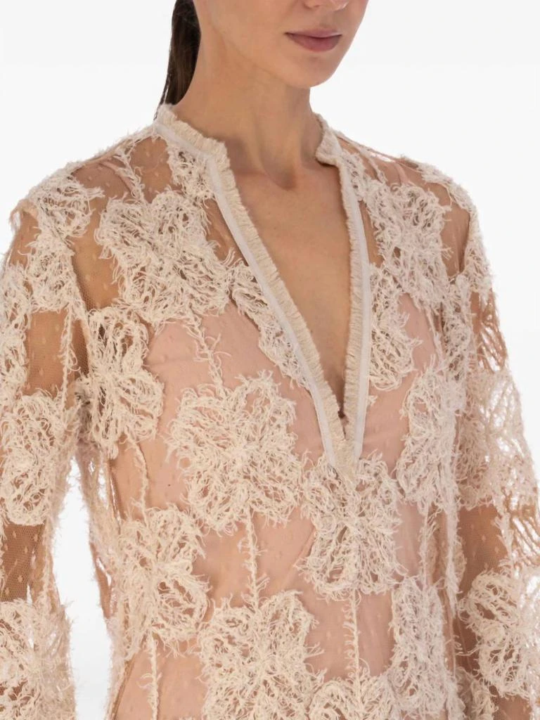 Silvia Tcherassi Silvia Tcherassi - Mayfair Floral-Appliqué Tunic Dress 4