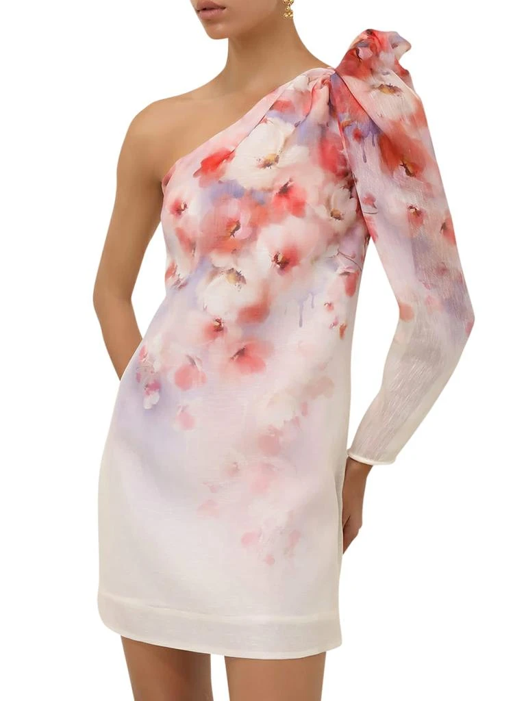 Zimmermann Crush Asymmetrical Mini Dress 4