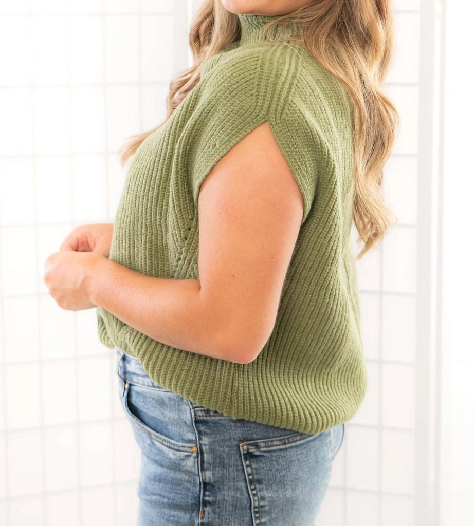 THML Thml - Turtleneck Ribbed Sweater Vest 2