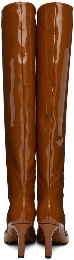 Dries Van Noten Brown Structured Tall Boots 2