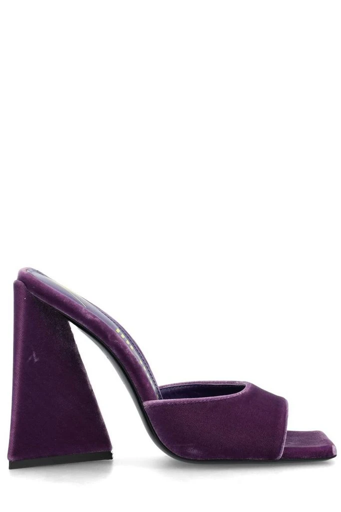 The Attico The Attico Devon Velvet Heeled Mules 1