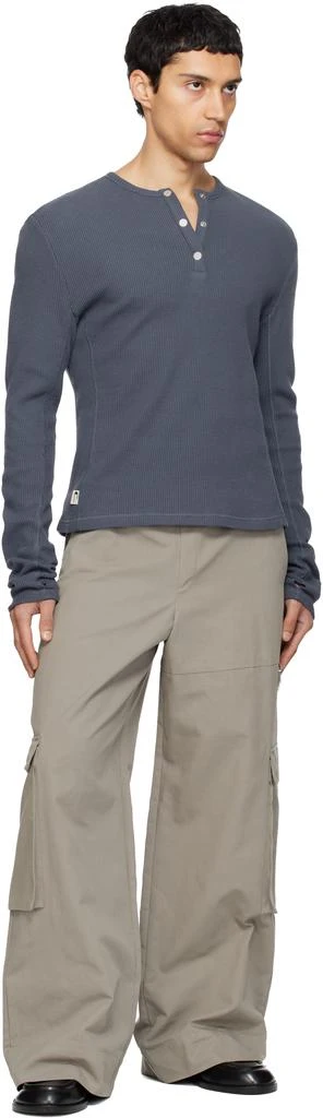 CARRER Navy Lis Classic Henley 4